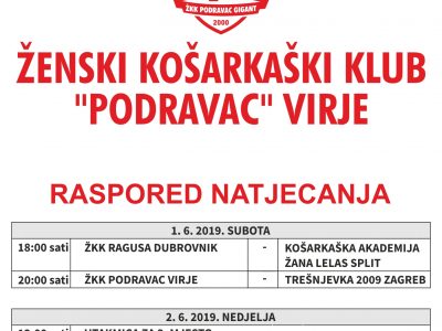 Završnica košarkaškog prvenstva Hrvatske za djevojčice u Virju