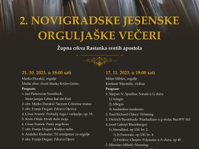 Drugi koncert u Novigradu Podravskom održat će se 4. studenoga u 18 sati